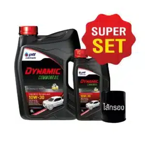 น้ำมันเครื่อง PTT DYNAMIC Commonrail 10W-30 (กึ่งสังเคราะห์ ดีเซล 6+1 ลิตร)