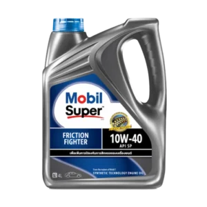 น้ำมันเครื่อง MOBIL SUPER Friction Fighter 10W-40 (กึ่งสังเคราะห์ เบนซิน 4 ลิตร)