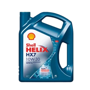 น้ำมันเครื่อง SHELL HELIX HX7 10W-30 (กึ่งสังเคราะห์ เบนซิน 4 ลิตร)